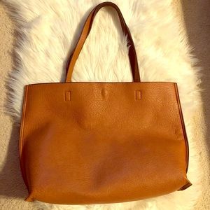 Reversible Leather Tote Bag